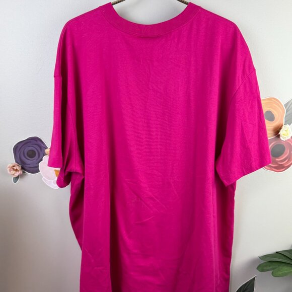 Nike Oversized Hot Pink Logo Tee - Size - XL - Picture 3 of 6